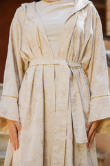 Embroidery kaftan - beige embroidery