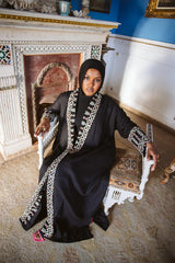 Hindi kaftan in black