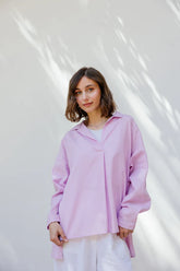 Field of dreams shirt in lilac