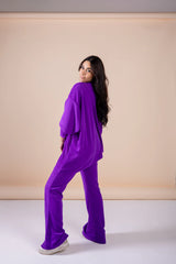 The velvet set in purple
