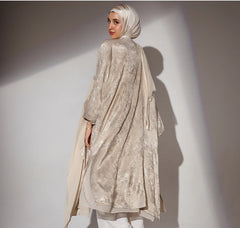 Hazie Trench in Beige x Gold Wash