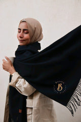 Black Wool Shawl