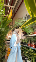 Baby Blue Crushed Kimono