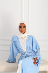 Baby Blue Crushed Kimono