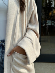 Beige Aura Cardigan