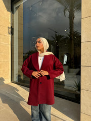 Winter Burgundy Coat