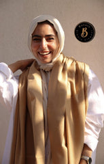 Soft Gold Wool Shawl