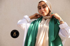 Soft Green Wool Shawl