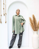 COLVAT SAGE GREEN SHIRT