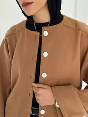 WOOLEN JACKET IN CAMEL