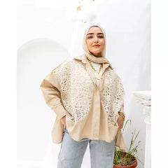 Lace & Linen in beige