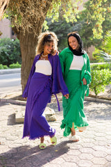 Wrap me skirt in royal green