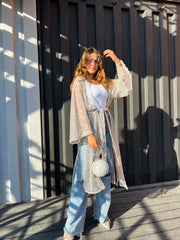 Bella cardigen in champagne