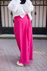 Wrap me skirt in Fushia