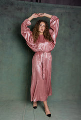 Goliva dress in dark pink