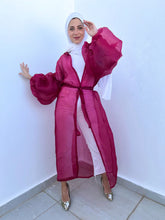 Maroon Organza puffy