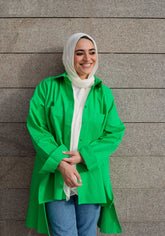 The pocket chemise in Green