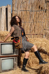 Nomad vest in olive x beige