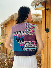 Lively patchwork vest