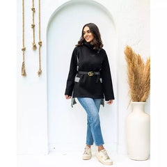 Checker-Black pullover