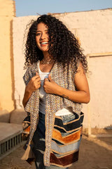 Nomad vest in bronze beige