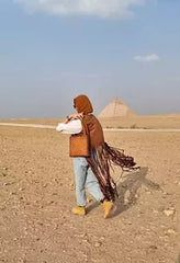 Bohemian Fringe vest in caramel