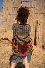 Nomad vest in olive x beige