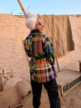 Gypsy threads in patched green