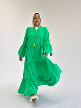 SERENITY DRESS IN PEPPER GREEN