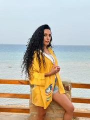 It's my life cardigan in yellow