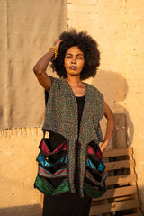 Nomad vest in reddish black