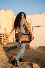 Nomad vest in bronze beige