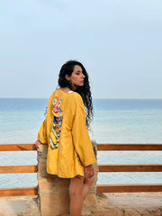 It's my life cardigan in yellow