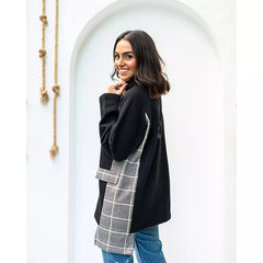 Checker-Black pullover