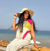 Stitches patched vest