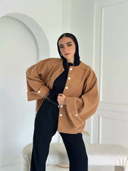 WOOLEN JACKET IN CAMEL