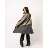 Shades of grey long coat