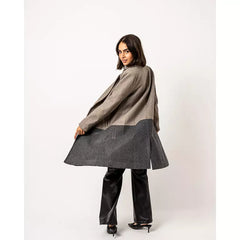 Shades of grey long coat