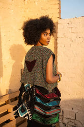 Nomad vest in reddish black