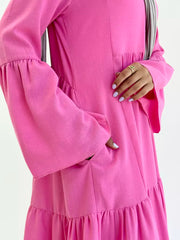 SERENITY DRESS IN HOT PINK