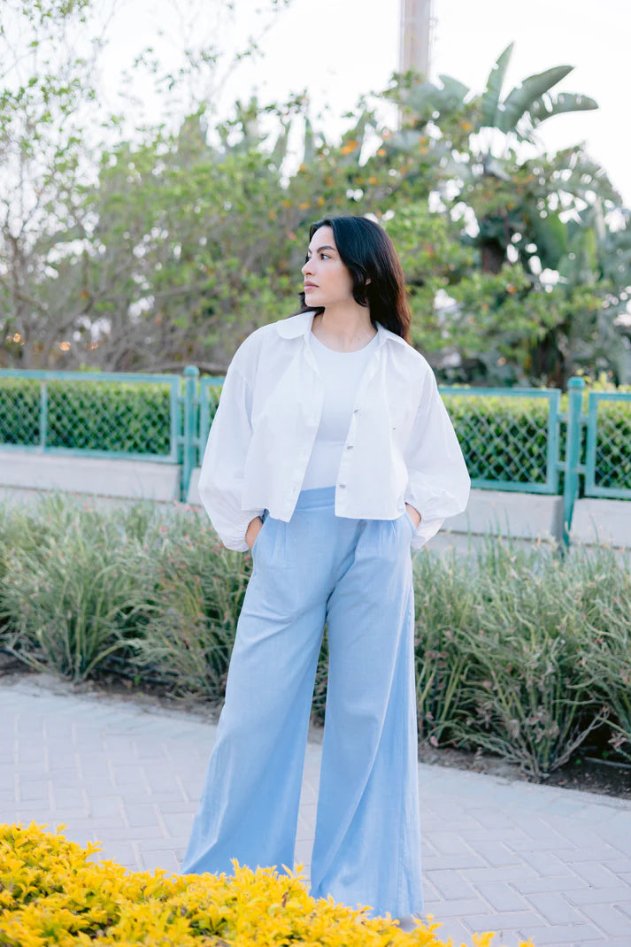 Linea pants in baby blue