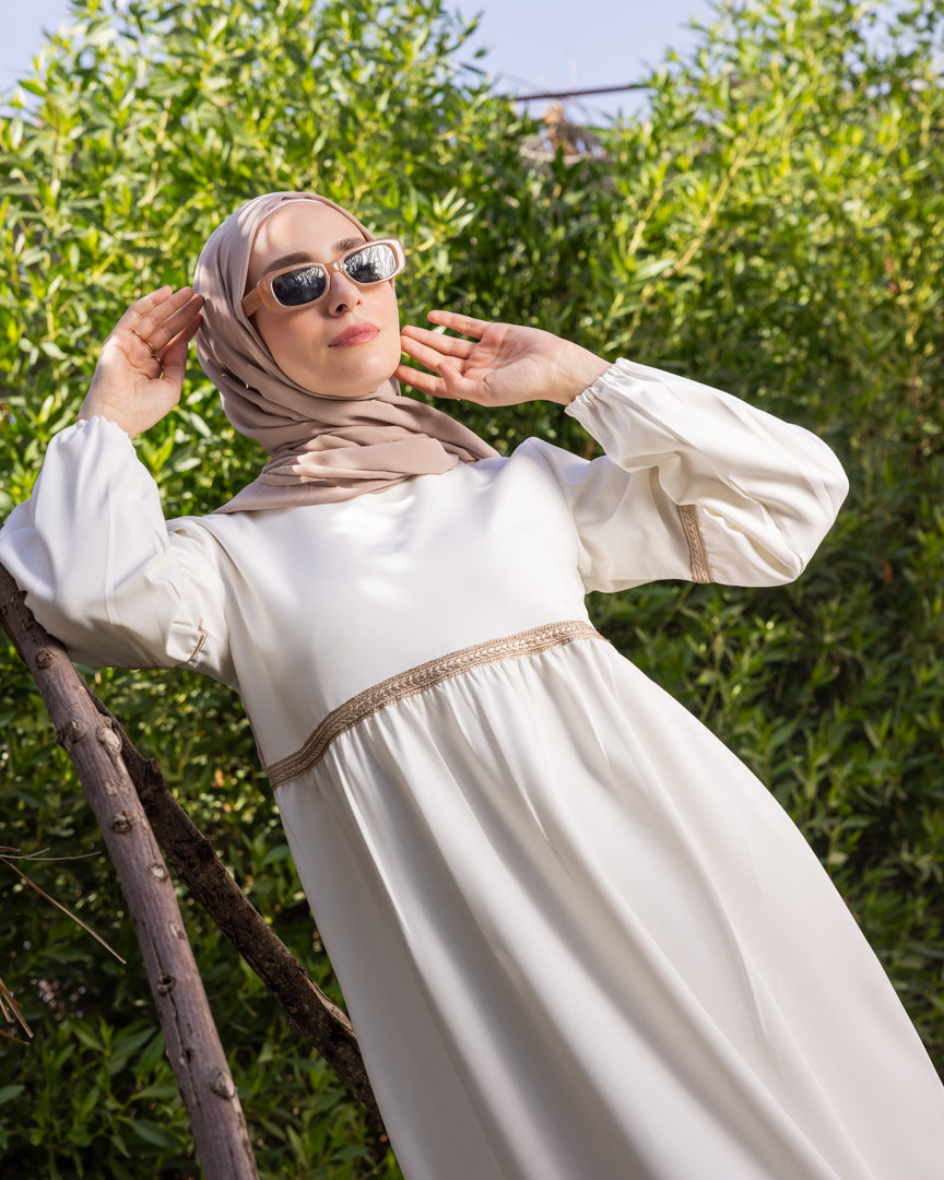Abaya Code 165 Offwhite