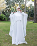 Chiffon Cape only Offwhite