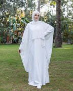 Chiffon Cape only Offwhite