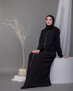 Zipper Abaya With Pockets Code 94A