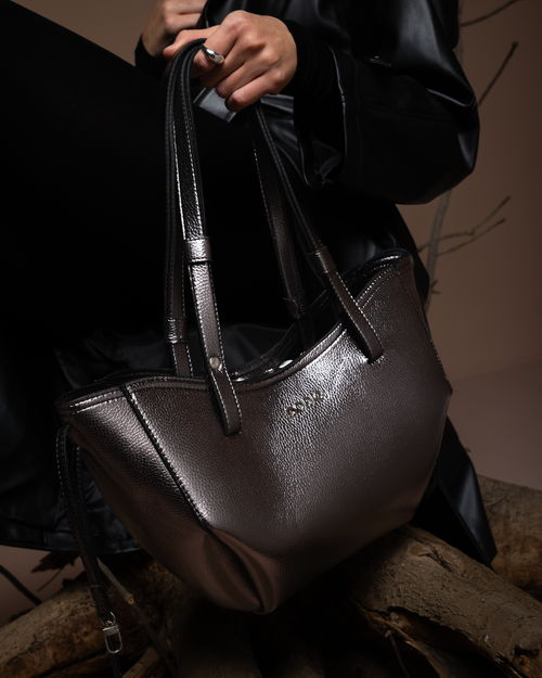 Azai Dark Metallic Silver