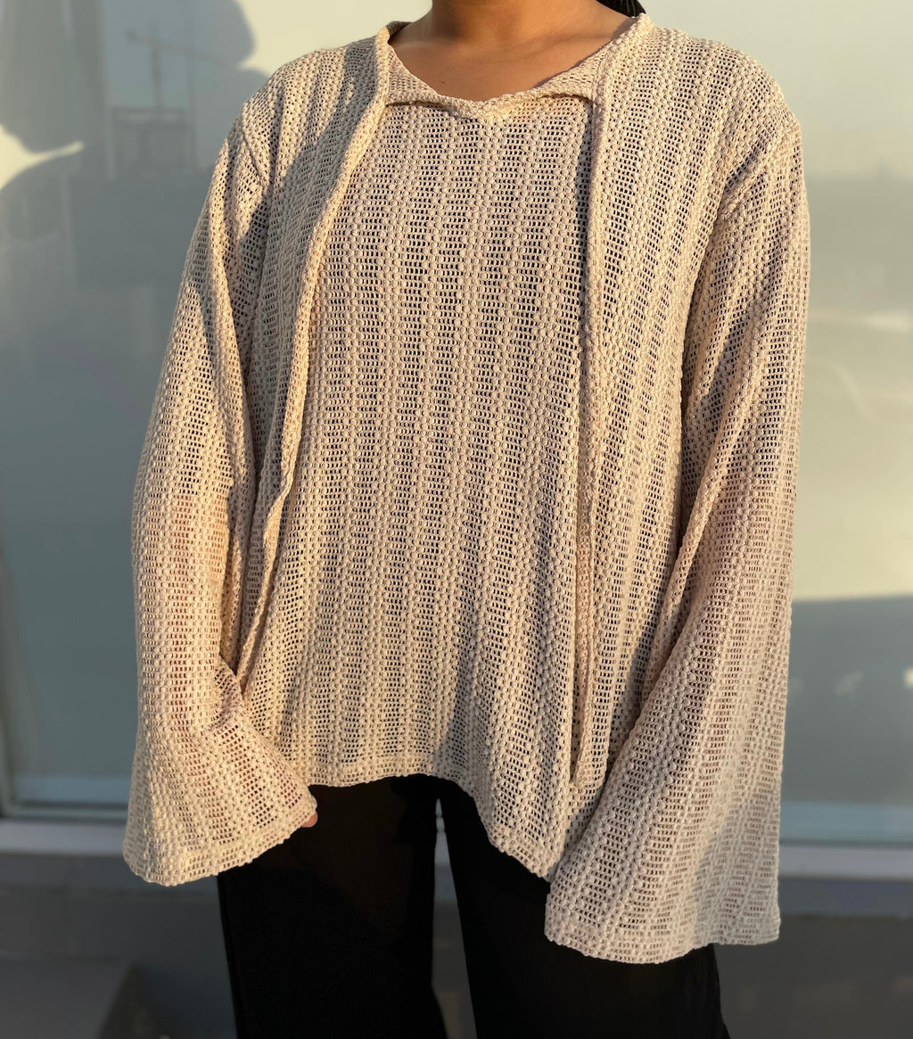 Beach Girl Belted Knit Jumper