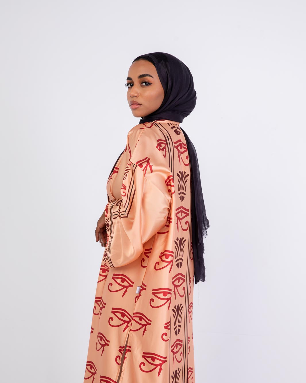 DAUGHTER OF THE NILE SATIN KIMONO