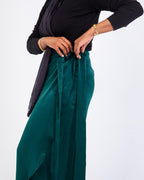 MISS FANCY SILK JACQUARD WRAP SKIRT