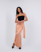 MISS FANCY SILK JACQUARD WRAP SKIRT